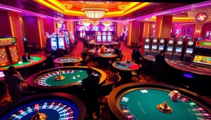 Players enjoying exciting games at https://journal.unj.ac.id/ casino tables filled with chips and cards.