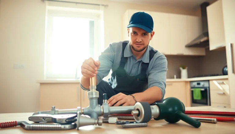 Repairing plumbing issues by trusted expert from https://speedyservicestoday.com.au in a modern kitchen.