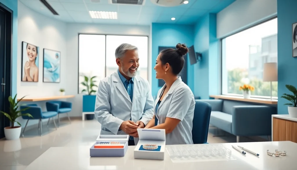 Orthodontic braces in Cheras consultation scene at a modern dental clinic.