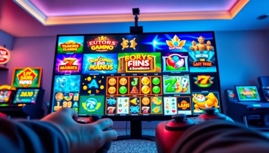 Engaging gaming scene with Kode4d slot games, showcasing vibrant graphics and user-friendly interfaces.