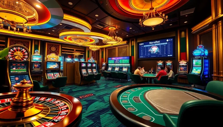 Marvelbet enhances the casino experience with exciting roulette and slot machines.