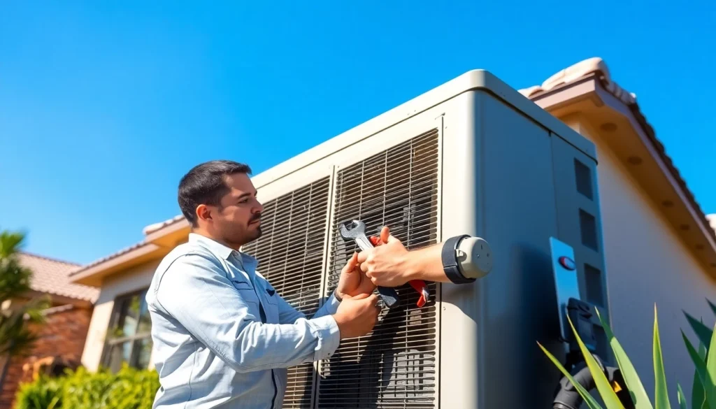 Expert HVAC technician performing ac repair in Glendale, AZ, showcasing quality service and professionalism.