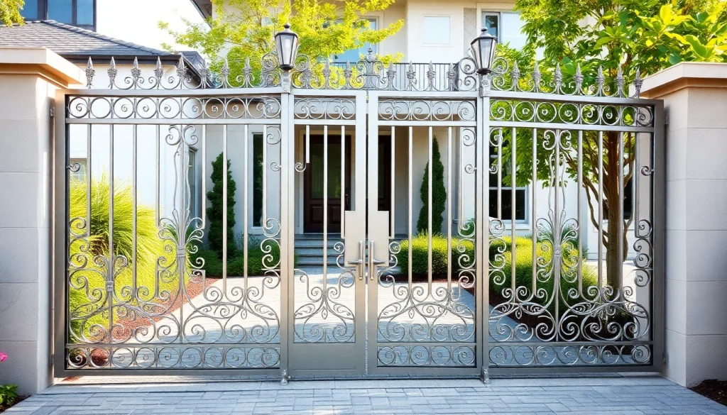 Secure and stylish custom steel gates enhance the beauty of homes and gardens.