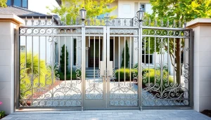 Secure and stylish custom steel gates enhance the beauty of homes and gardens.
