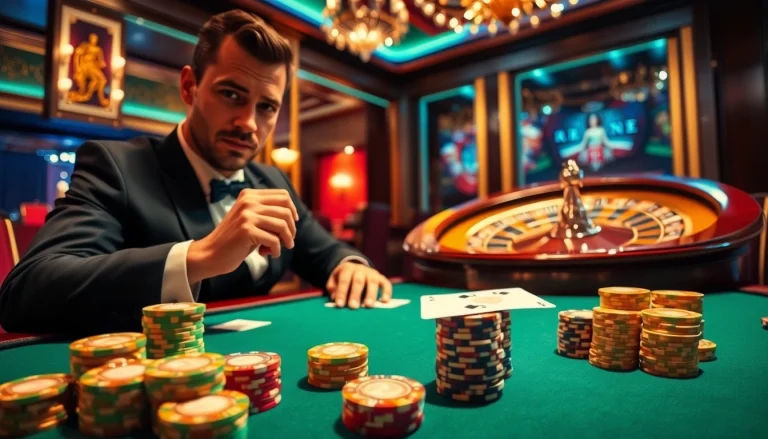 Experience the excitement of gambling at 여기여 with vibrant poker chips and dynamic casino action.