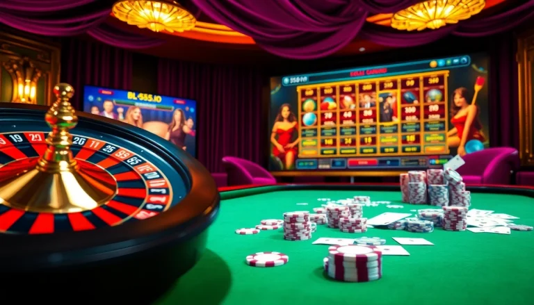 Experience thrilling gaming at bl-555.io with vibrant casino tables and interactive elements.