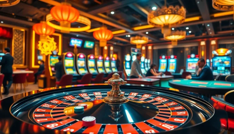 Players engaging in thrilling casino games at https://rr88.wales/, showcasing excitement at a lively roulette table.