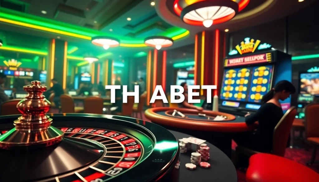 Experience the excitement of Nhà Cái THABET with thrilling casino games and vibrant betting scenes.