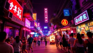 Experience the lively 다낭밤문화 with colorful nightlife, vibrant crowds, and energetic street scenes.