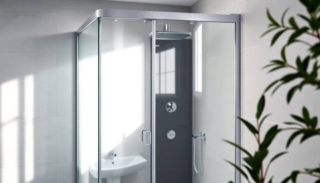 Erleben Sie die sonni Duschkabine 80x80 in großartiger, moderner Badezimmerumgebung mit stilvollen Details.