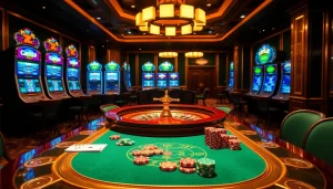 CakhiaTV offers a vibrant casino atmosphere with exciting poker chips and roulette wheel.