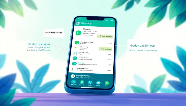 Experience the innovative features of the gb whatsapp app on a smartphone with an engaging interface.