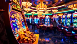 Experience the thrill of the zeus slot machine as players enjoy exciting spins and jackpots in a vibrant casino.