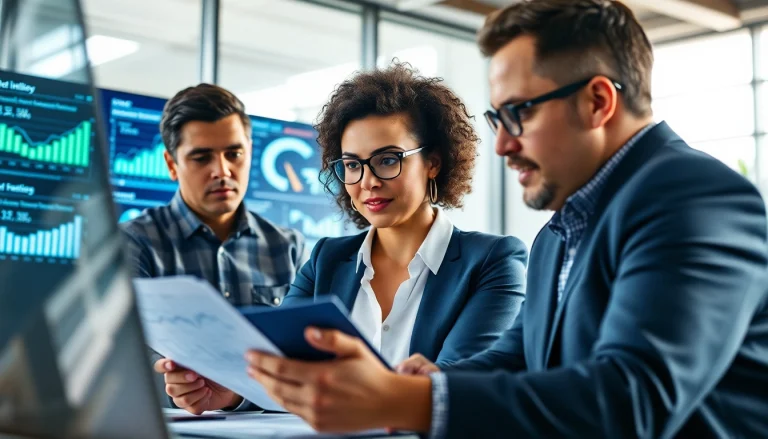 Engaged professionals discussing competitive intelligence strategies during a strategy meeting.