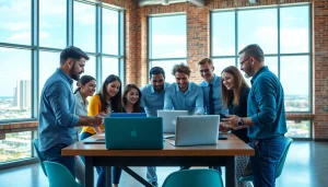 IT Managed Service Provider Clearwater FL professionals working collaboratively in a modern office.