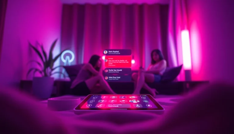 Engaging NSFW AI chatbot interaction in a cozy digital space.