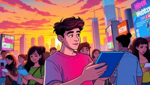 newtoki에서 다양한 웹툰을 즐기고 있는 젊은 성인 모습