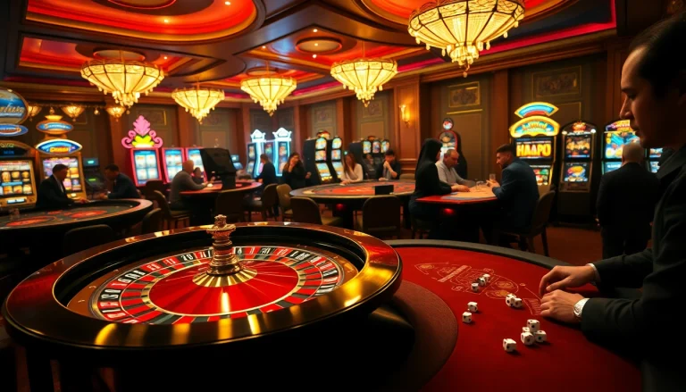 Experience the thrill of hidden wiki 2026 in a vibrant casino scene with engaged gamblers and luxury tables.