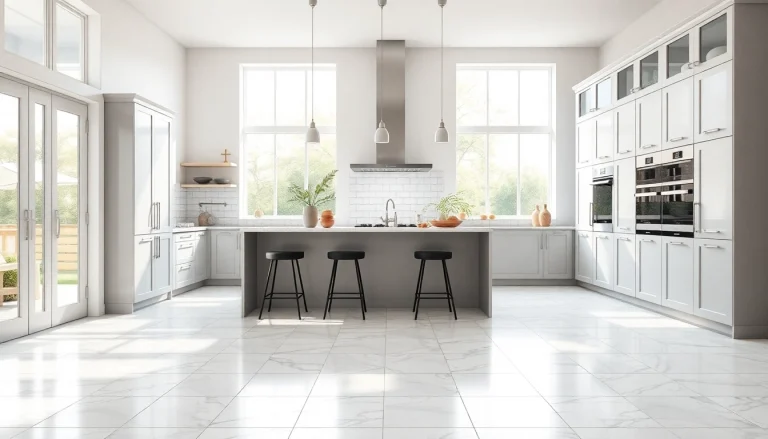 Transform your home with stunning tile designs in an elegant kitchen.