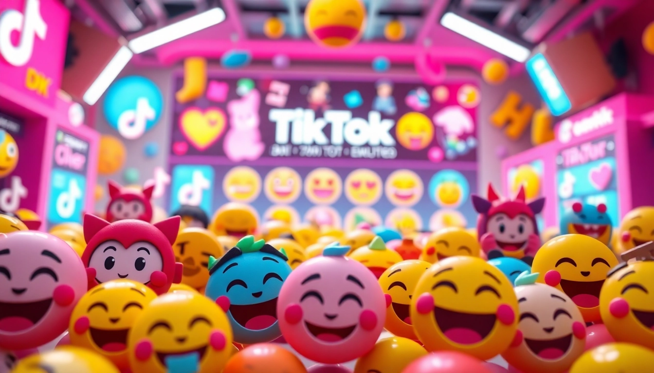 Engaging visual of TikTok emojis showcasing creative expressions and interactions. related image